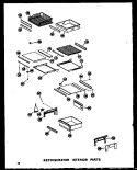 REF INTERIOR PARTS Diagram and Parts List for SRI19W-A P6034050W A Amana Refrigerator