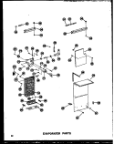 EVAP PARTS Diagram and Parts List for SRI19W-A P6034050W A Amana Refrigerator