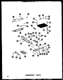 CONDENSOR PARTS Diagram and Parts List for SRI19W-A P6034050W A Amana Refrigerator