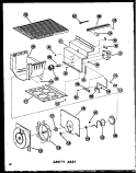 CAVITY ASSY Diagram and Parts List for SRI19W-A P6034050W A Amana Refrigerator
