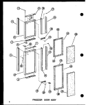 FZ DOOR ASSY Diagram and Parts List for SRI19W-A P6035049W A Amana Refrigerator