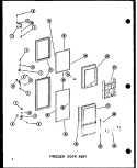 FZ DOOR ASSY Diagram and Parts List for SRI19W-A P6035049W A Amana Refrigerator