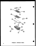FZ INTERIOR PARTS Diagram and Parts List for SRI19W-A P6035049W A Amana Refrigerator