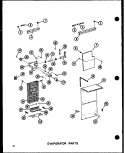 EVAP PARTS Diagram and Parts List for SRI19W-A P6035049W A Amana Refrigerator