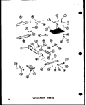 CONDENSOR PARTS Diagram and Parts List for SRI19W-A P6035049W A Amana Refrigerator
