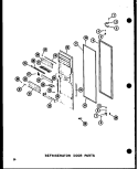 REF DOOR PARTS Diagram and Parts List for SRI19W P7332013W Amana Refrigerator