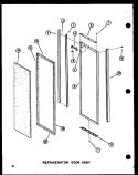 REF DOOR ASSY Diagram and Parts List for SRI19W P7332013W Amana Refrigerator