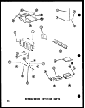 REF INTERIOR PARTS Diagram and Parts List for SRI19W P7332013W Amana Refrigerator