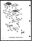REF INTERIOR PARTS Diagram and Parts List for SRI19W P7332013W Amana Refrigerator