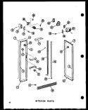 INTERIOR PARTS Diagram and Parts List for SRI19W P7332013W Amana Refrigerator