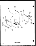 CAVITY ASSY Diagram and Parts List for SRI19W P7332013W Amana Refrigerator