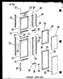 FZ DOOR ASSY Diagram and Parts List for SRI19E-L P7487005W L Amana Refrigerator