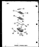 FZ INTERIOR PARTS Diagram and Parts List for SRI19E-L P7487005W L Amana Refrigerator