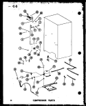 COMPRESSOR PARTS Diagram and Parts List for SRI19E-L P7487005W L Amana Refrigerator