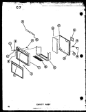 CAVITY ASSY Diagram and Parts List for SRI19E-L P7487005W L Amana Refrigerator