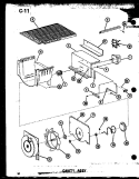 CAVITY ASSY Diagram and Parts List for SRI19E-L P7487005W L Amana Refrigerator