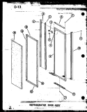 REF DOOR ASSY Diagram and Parts List for SRI19E1 P7487016W Amana Refrigerator