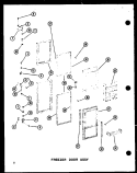 FZ DOOR ASSY Diagram and Parts List for SRI19C P7332054W Amana Refrigerator