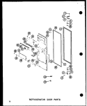 REF DOOR PARTS Diagram and Parts List for SRI19C P7332054W Amana Refrigerator