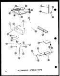 REF INTERIOR PARTS Diagram and Parts List for SRI19C-C P7390005W C Amana Refrigerator