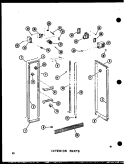 INTERIOR PARTS Diagram and Parts List for SRI19C-C P7390005W C Amana Refrigerator