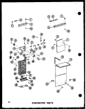EVAP PARTS Diagram and Parts List for SRI19C-C P7390005W C Amana Refrigerator