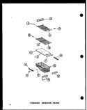 FZ INTERIOR PARTS Diagram and Parts List for SRI19D P7390015W Amana Refrigerator