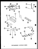 REF INTERIOR PARTS Diagram and Parts List for SRI19D P7390015W Amana Refrigerator