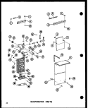 EVAP PARTS Diagram and Parts List for SRI19D P7390015W Amana Refrigerator