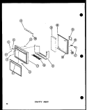 CAVITY ASSY Diagram and Parts List for SRI19D P7390015W Amana Refrigerator