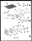 CAVITY ASSY Diagram and Parts List for SRI19D P7390015W Amana Refrigerator
