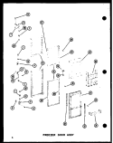 FZ DOOR ASSY Diagram and Parts List for SRI19E P7410005W Amana Refrigerator