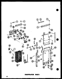 EVAP PARTS Diagram and Parts List for SRI19E P7410005W Amana Refrigerator