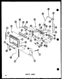 CAVITY ASSY Diagram and Parts List for SRI19E P7410005W Amana Refrigerator