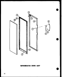 REF DOOR ASSY Diagram and Parts List for SRI-22E P7410011W Amana Refrigerator
