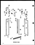 INTERIOR PARTS Diagram and Parts List for SRI-22E P7410011W Amana Refrigerator