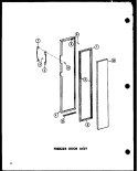 FZ DOOR ASSY Diagram and Parts List for SRI-22E-A P7487011W A Amana Refrigerator