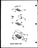 FZ INTERIOR PARTS Diagram and Parts List for SRI-22E-A P7487011W A Amana Refrigerator