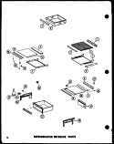 REF INTERIOR PARTS Diagram and Parts List for SRI-22E-A P7487011W A Amana Refrigerator