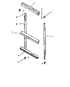 Cabinet Trim Diagram and Parts List for ACO27DEW1-P1132334NW  Amana Wall Oven