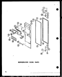 REF DOOR PARTS Diagram and Parts List for SRI-22E P7487021W Amana Refrigerator