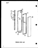 FZ DOOR ASSY Diagram and Parts List for SRI22E-1 P7487026W Amana Refrigerator