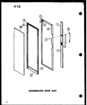 REF DOOR ASSY Diagram and Parts List for SRI22E-1 P7487026W Amana Refrigerator