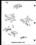 REF INTERIOR PARTS Diagram and Parts List for SRI22E-1 P7487026W Amana Refrigerator