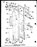 FZ DOOR ASSY Diagram and Parts List for SRI22F-L P7540005W L Amana Refrigerator