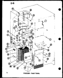 FZ FUNCTIONAL Diagram and Parts List for SRI22F-L P7540005W L Amana Refrigerator