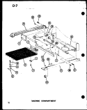 MACHINE COMPARTMENT Diagram and Parts List for SRI22F-L P7540005W L Amana Refrigerator