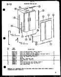 Page 10 Diagram and Parts List for SKI22FL P7540011W L Amana Refrigerator
