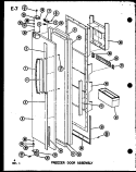 Part Location Diagram of D7409441 Whirlpool DOOR FR W-T-SR22F