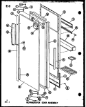 Part Location Diagram of D7511305 Whirlpool DOOR DAIRY